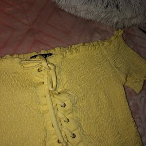 POOF off the shoulder top ‼️